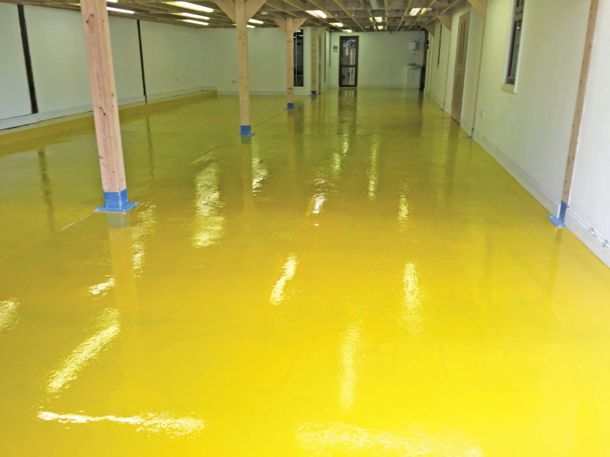 yellow flortex flooring