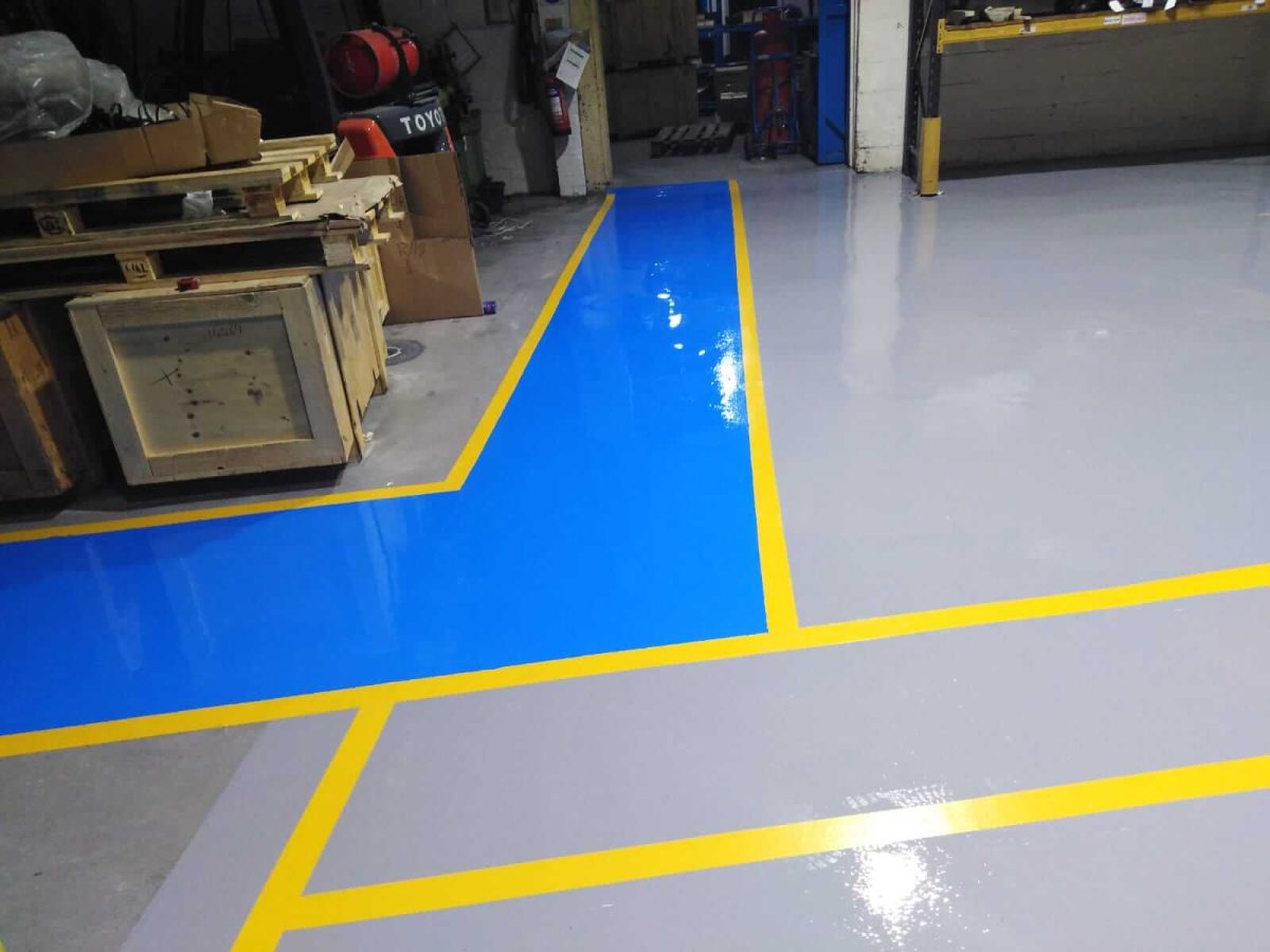 blue and yellow floor ressin