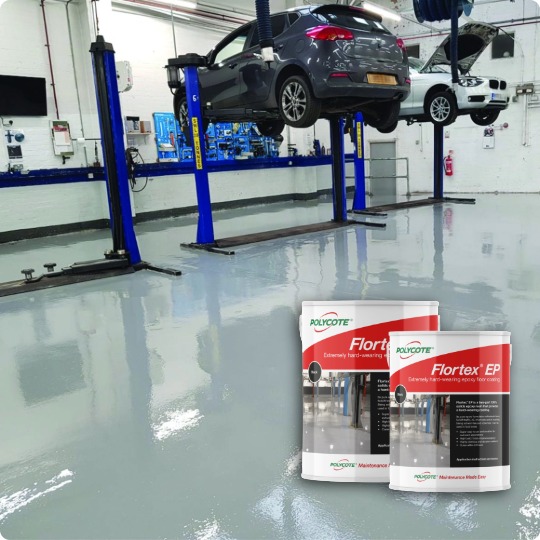 Flortex EP used as part of a garage floor painting kit