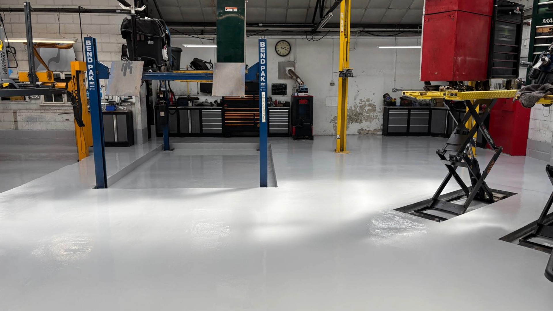 New epoxy resin floor system installed by Polycote approved installers